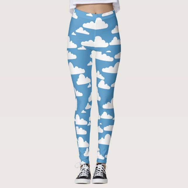 Blue Cloud Leggings (Front)