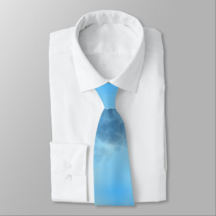 Blue Cloud Neck Tie