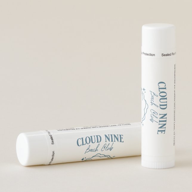 blue cloud nine bachelorette party lip balm (Rotated Right)
