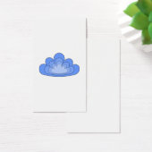 Blue Cloud on White Background. (Desk)
