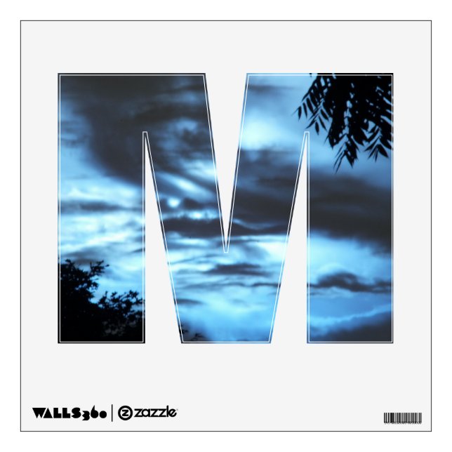 Blue Clouds and Sky Wall Decal (Front)