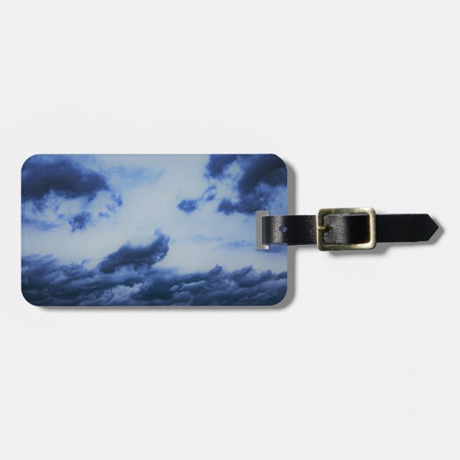 Blue Clouds Blue Sky Luggage Tag (Front Horizontal)