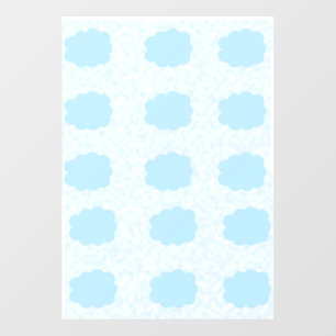Blue Clouds Floor Decal