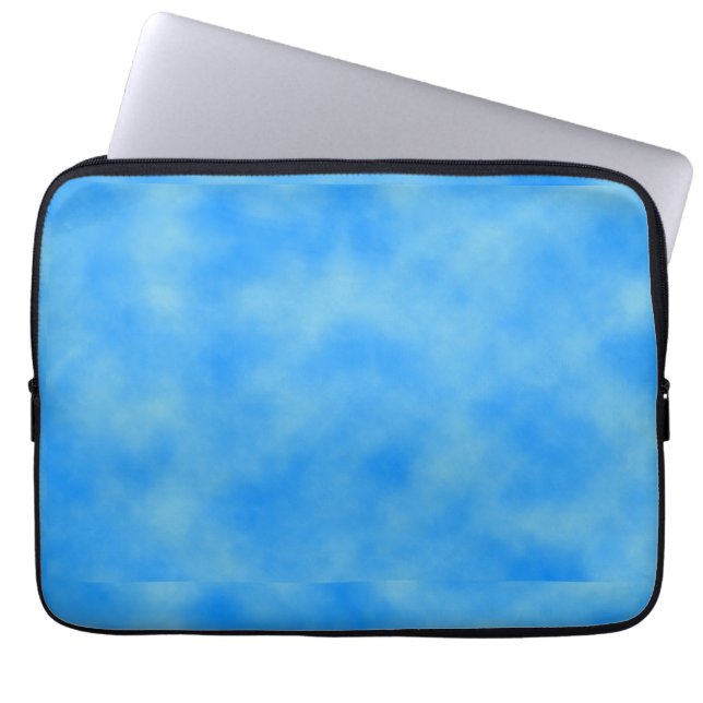 Blue Clouds Laptop Sleeve (Front)