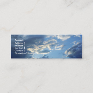Blue Clouds Mini Business Card