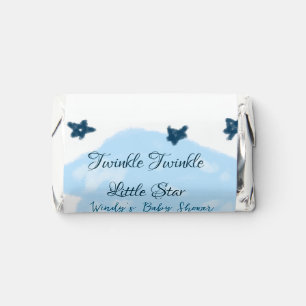 Blue clouds twinkle Twinkle Little Star baby showe Hershey's Miniatures