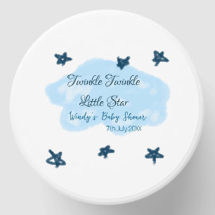 Blue clouds twinkle Twinkle Little Star baby showe Mini Candle Favors