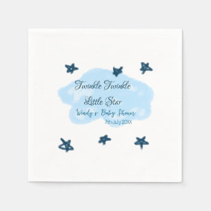 Blue clouds twinkle Twinkle Little Star baby showe Napkins