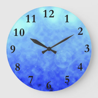 Blue Clouds Wall Clock