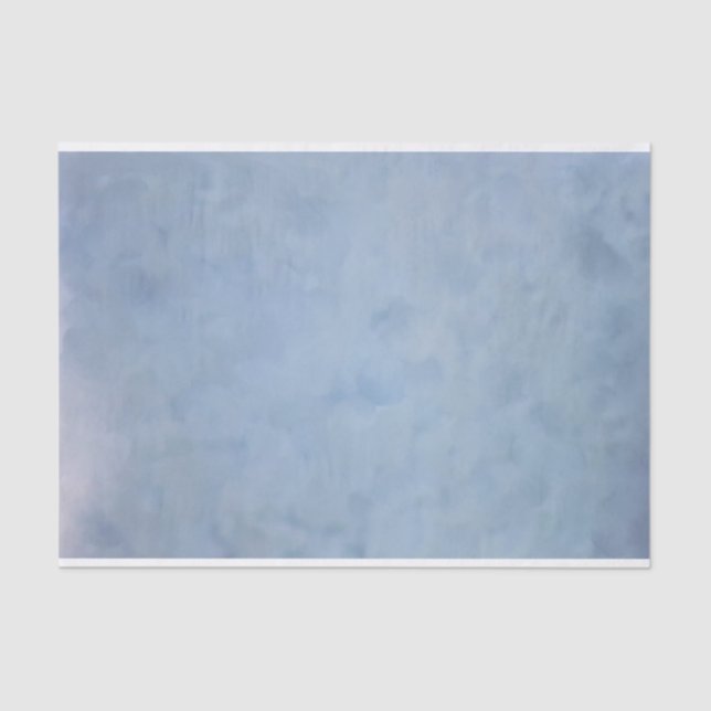 Blue Cloudy Textured Tissue Paper (Front)