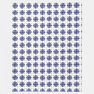 Blue Clover Fleece Blanket
