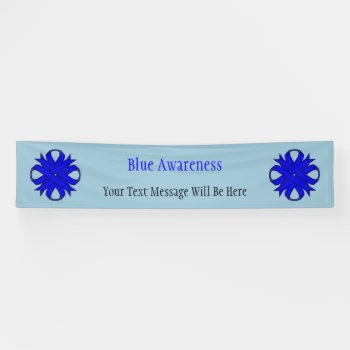 Blue Clover Ribbon By Kenneth Yoncich Banner by KennethYoncich at Zazzle