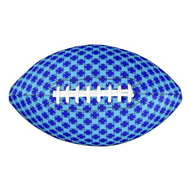 Blue Clover Ribbon by Kenneth Yoncich Football (Front)