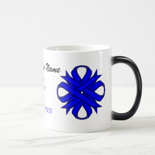 Blue Clover Ribbon Tmpl by Kenneth Yoncich Color Morph Mug