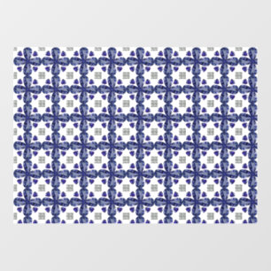 Blue Clover Window Cling