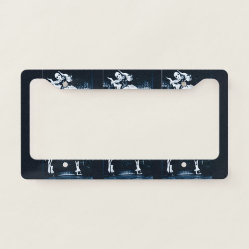 Blue clown License plate frame