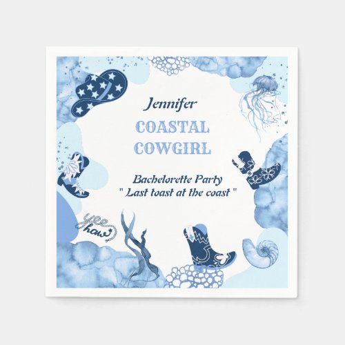 blue coastal cowgirl napkins