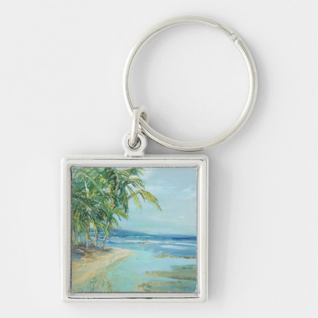 Blue Coastal Lagoon Keychain (Front)