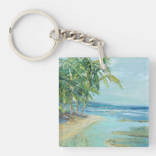 Blue Coastal Lagoon Keychain (Front)