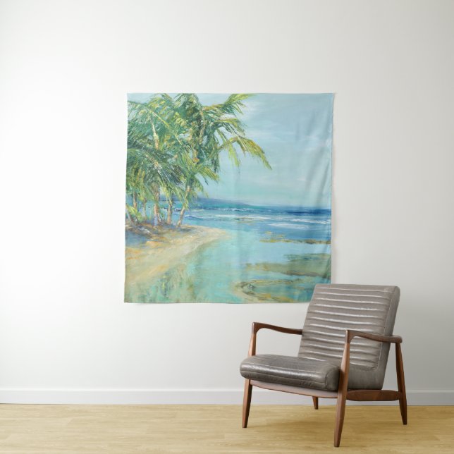 Blue Coastal Lagoon Tapestry (In Situ)