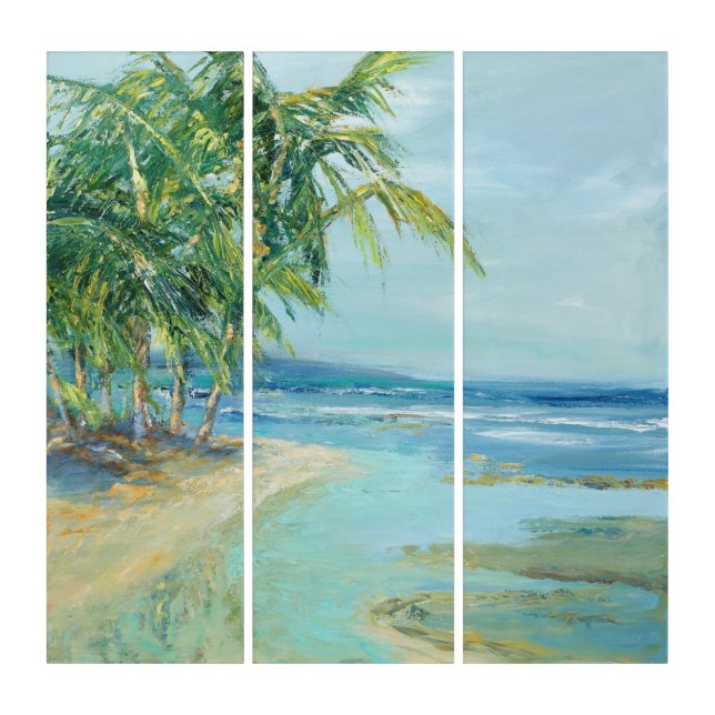 Blue Coastal Lagoon Triptych (Front)