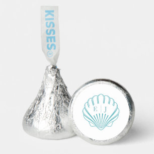 Blue Coastal Seashell Wedding  Hershey®'s Kisses®