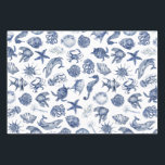 Blue Coastal Wrapping Paper Flat Sheet Set of 3<br><div class="desc">Wrap your wedding favors in coastal charm with our blue fish wrapping paper. Featuring an ocean-inspired design with playful blue fish, this coastal-themed paper adds a unique and whimsical touch to your celebration. Perfect for wrapping gifts, it’s a beautiful way to carry the serene vibes of the sea throughout your...</div>