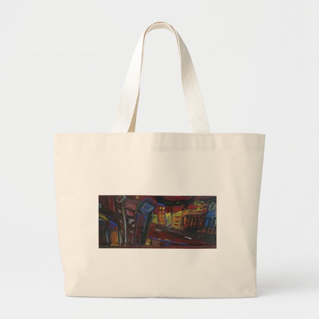 Blue Coats Large Tote Bag (Front)