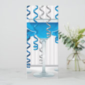 Blue cocktail and ribbon (Standing Front)