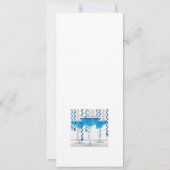 Blue cocktail and ribbon (Back)