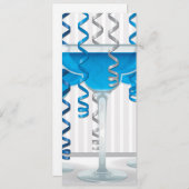 Blue cocktail and ribbon (Front/Back)