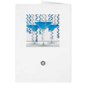 Blue cocktail and ribbon (Back)