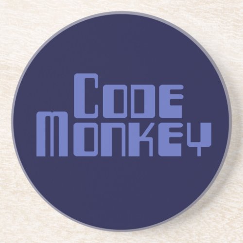 Blue Code Monkey Coaster