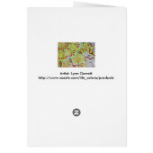 Blue coffee mug with heart watercolor (Back)