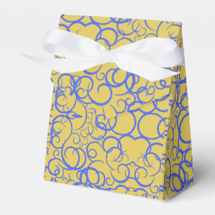 Blue Coffee Small Gift Bag Favor Boxes