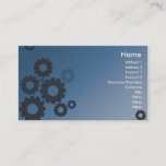 Blue Cogs - Business Business Card at Zazzle