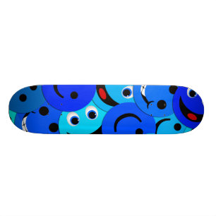 BLUE COLLAGE SKATEBOARD DECK