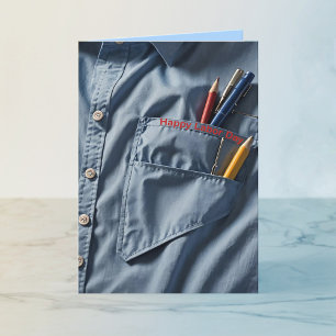 Blue Collar Labor Day Holiday Card