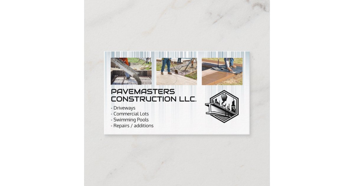 Blue Collar Workers | General Contractor Business Card | Zazzle