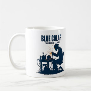 Blue Collar Working Class Welding Pride Coffee Mug
