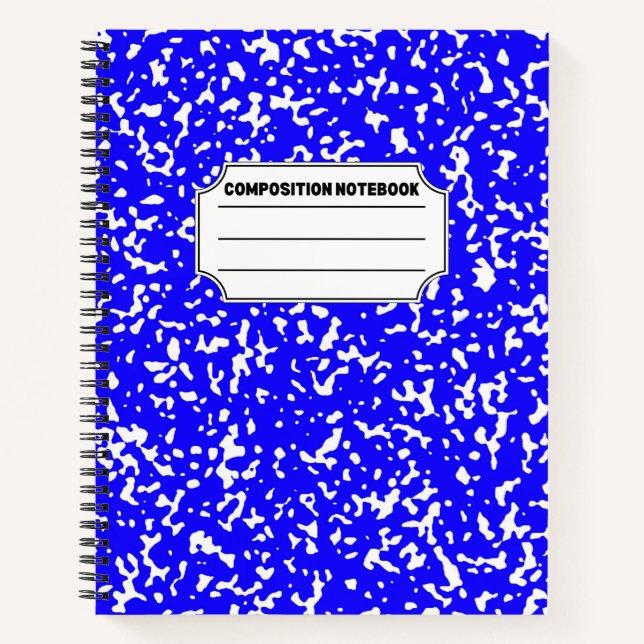  Blue College Ruled Composition Notebook  (Front)