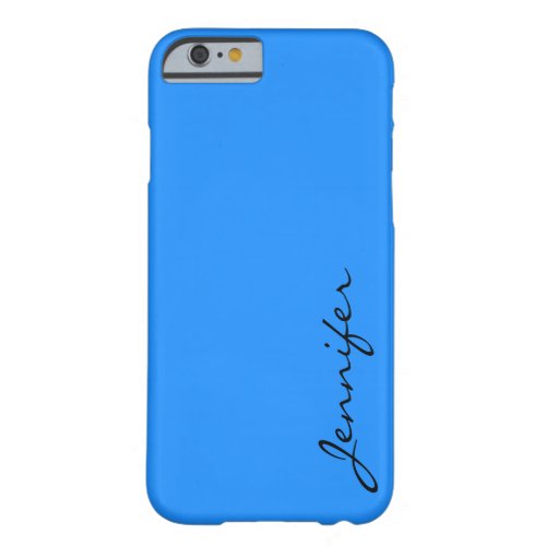 blue color background barely there iPhone 6 case