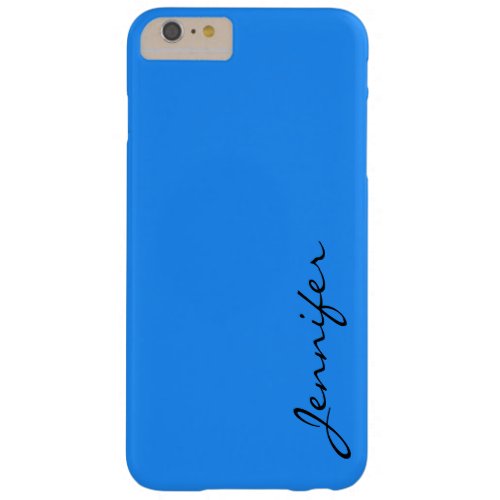 blue color background barely there iPhone 6 plus case