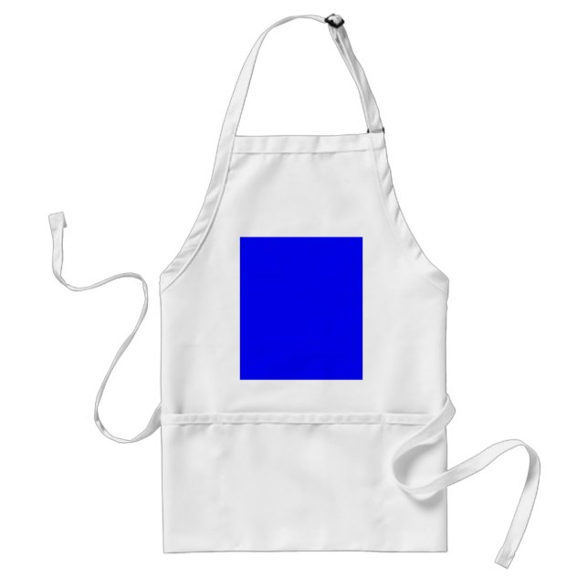 Blue Color Customized Designer Adult Apron (Front)