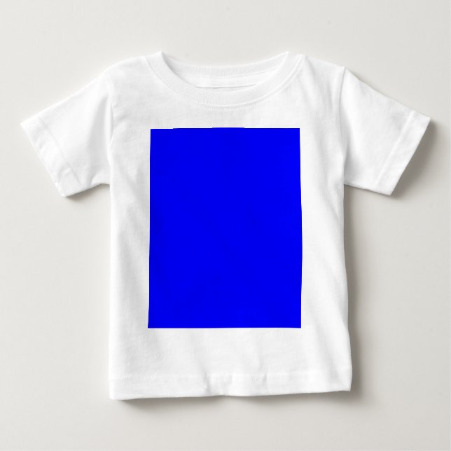 Blue Color Customized Designer Baby T-Shirt (Front)