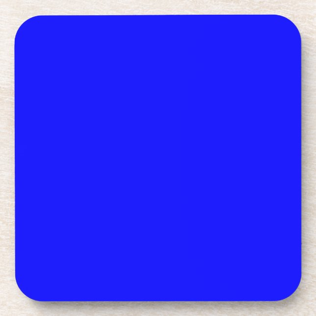 Blue Color Customized Designer Beverage Coaster (Front)