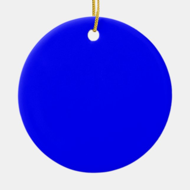 Blue Color Customized Designer Ceramic Ornament (Front)