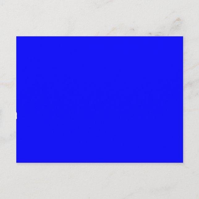 Blue Color Customized Designer Postcard (Front)