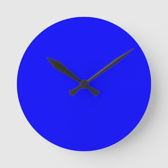Blue Color Customized Designer Round Clock (Front)