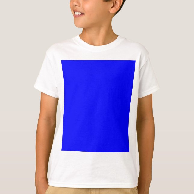 Blue Color Customized Designer T-Shirt (Front)